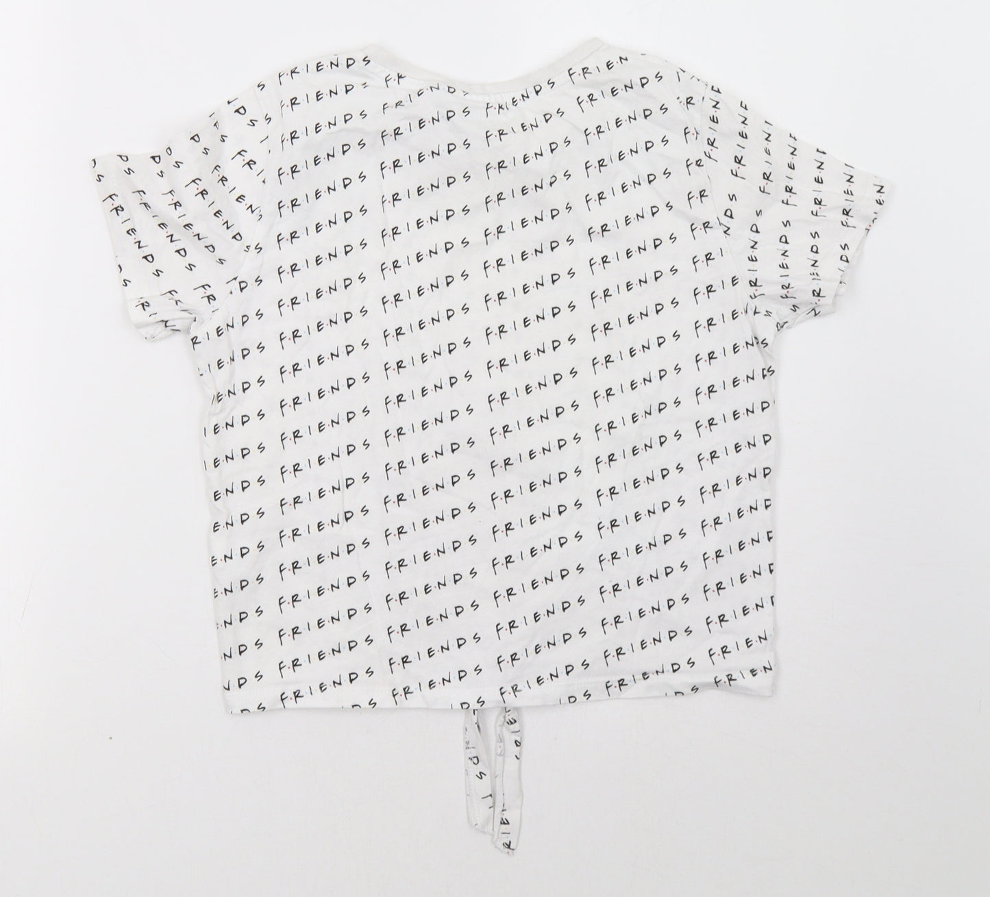 Primark Girls White Polka Dot  Basic T-Shirt Size 13-14 Years  - Friends