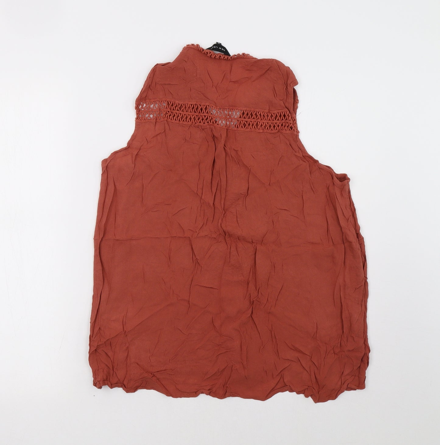 New Look Womens Orange   Basic Tank Size 16