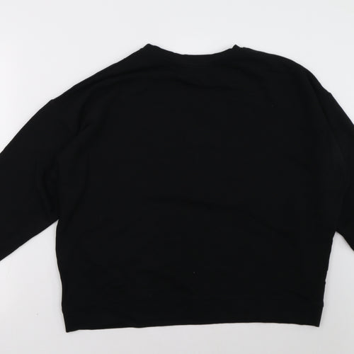 New Look Womens Black   Pullover Sweatshirt Size L
