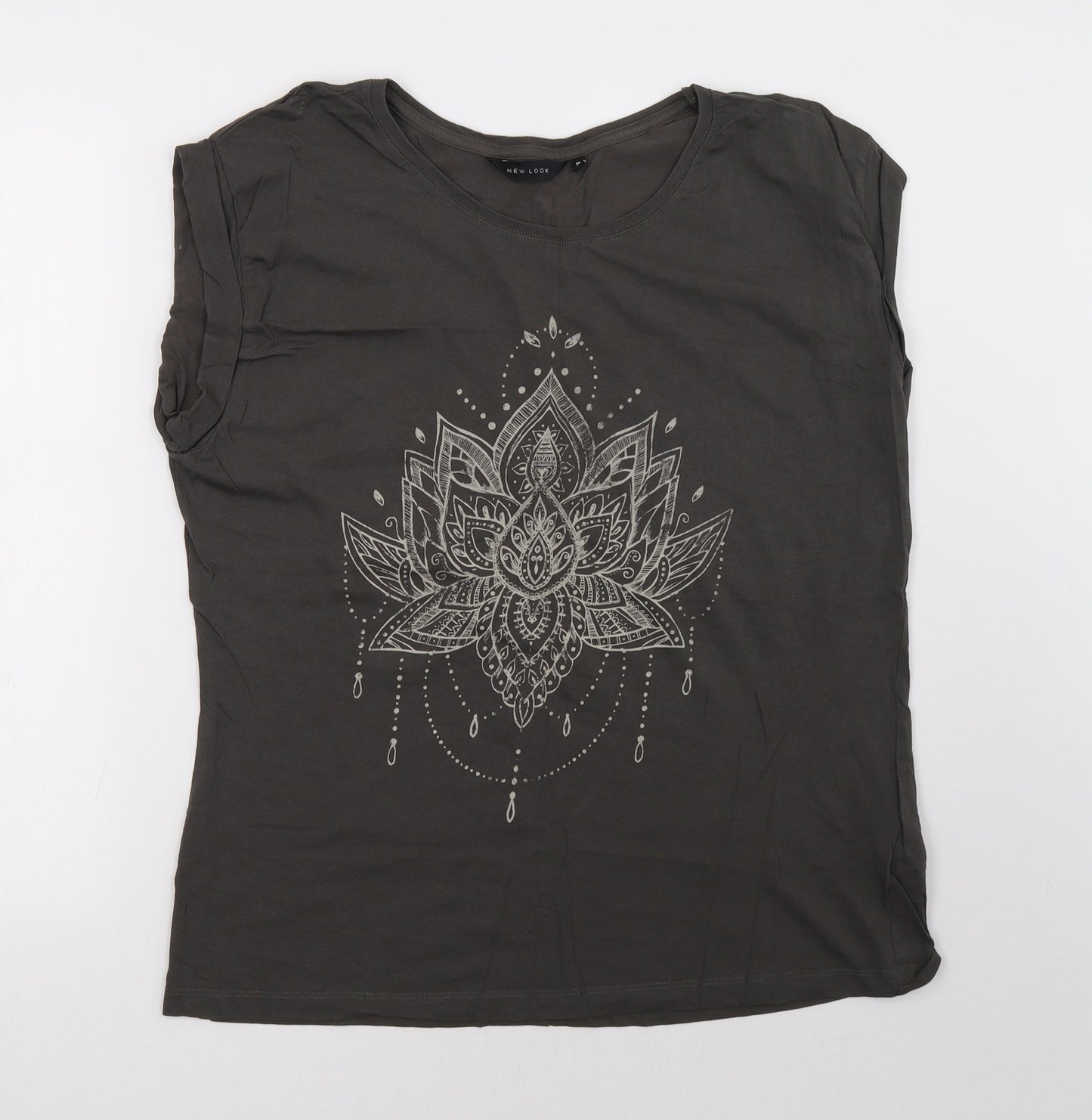 New Look Womens Grey   Basic T-Shirt Size 18