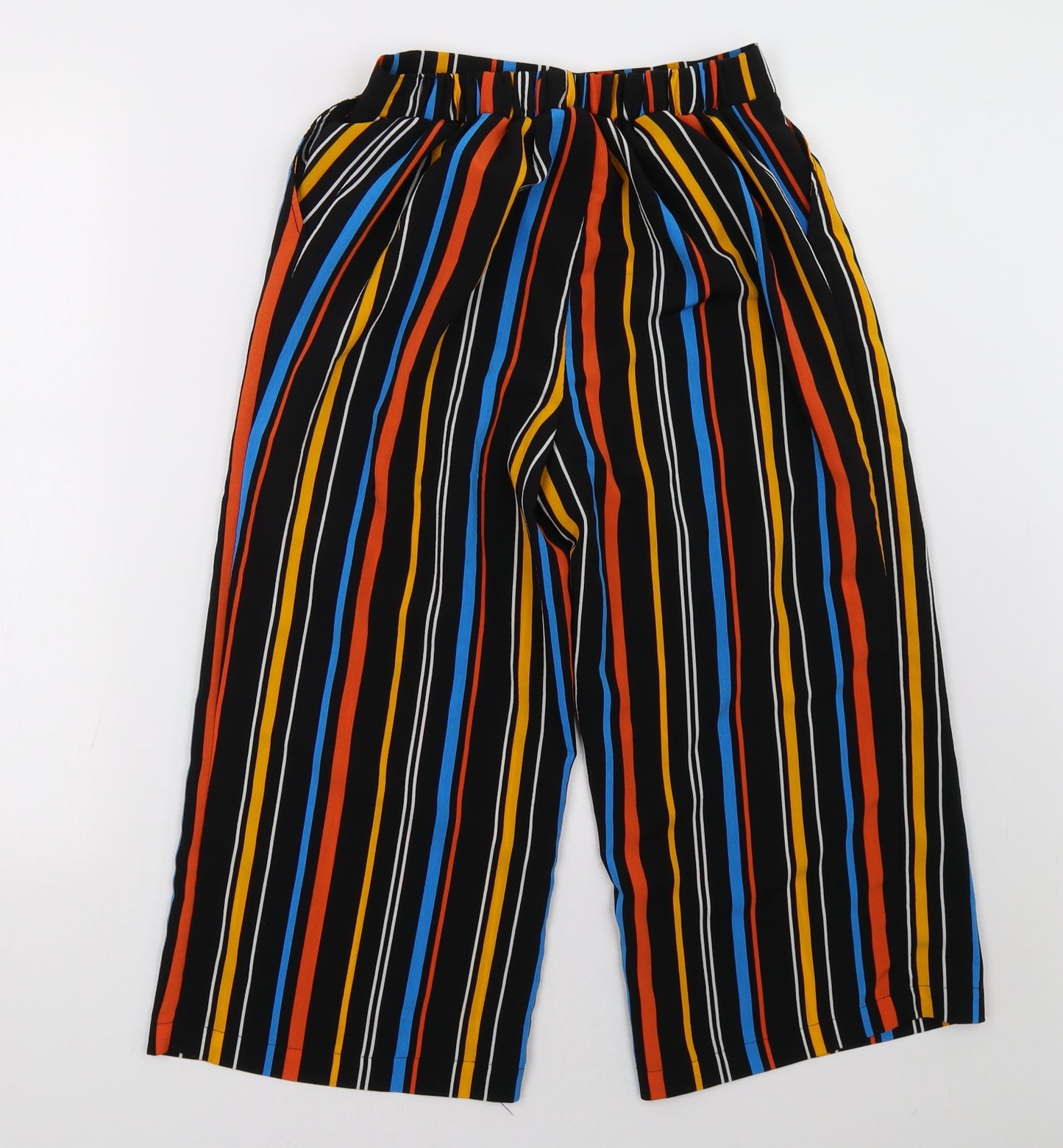 New Look Girls Black Striped   Trousers Size 13 Years