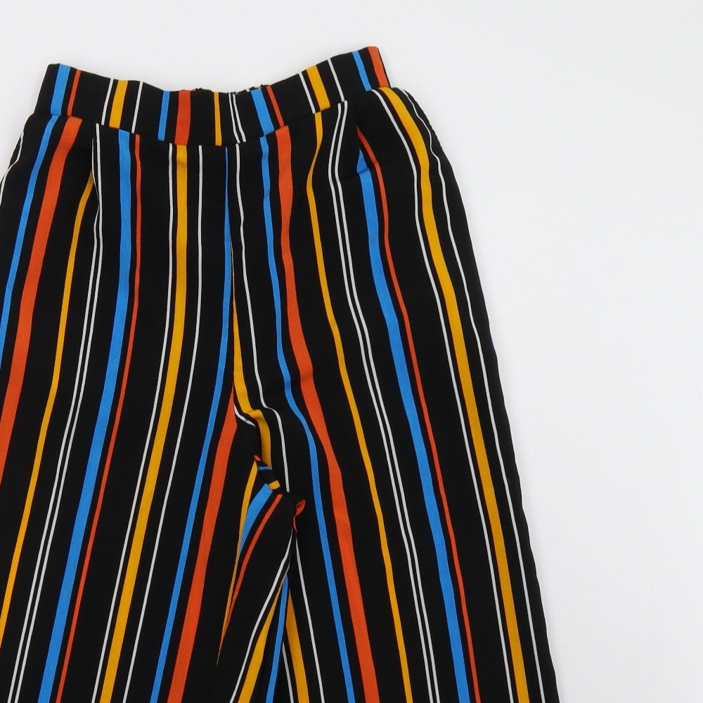 New Look Girls Black Striped   Trousers Size 13 Years