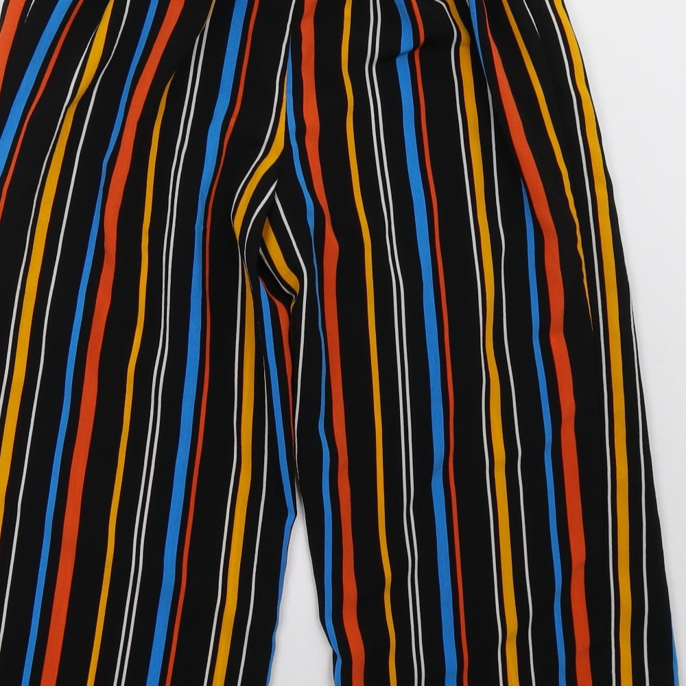 New Look Girls Black Striped   Trousers Size 13 Years