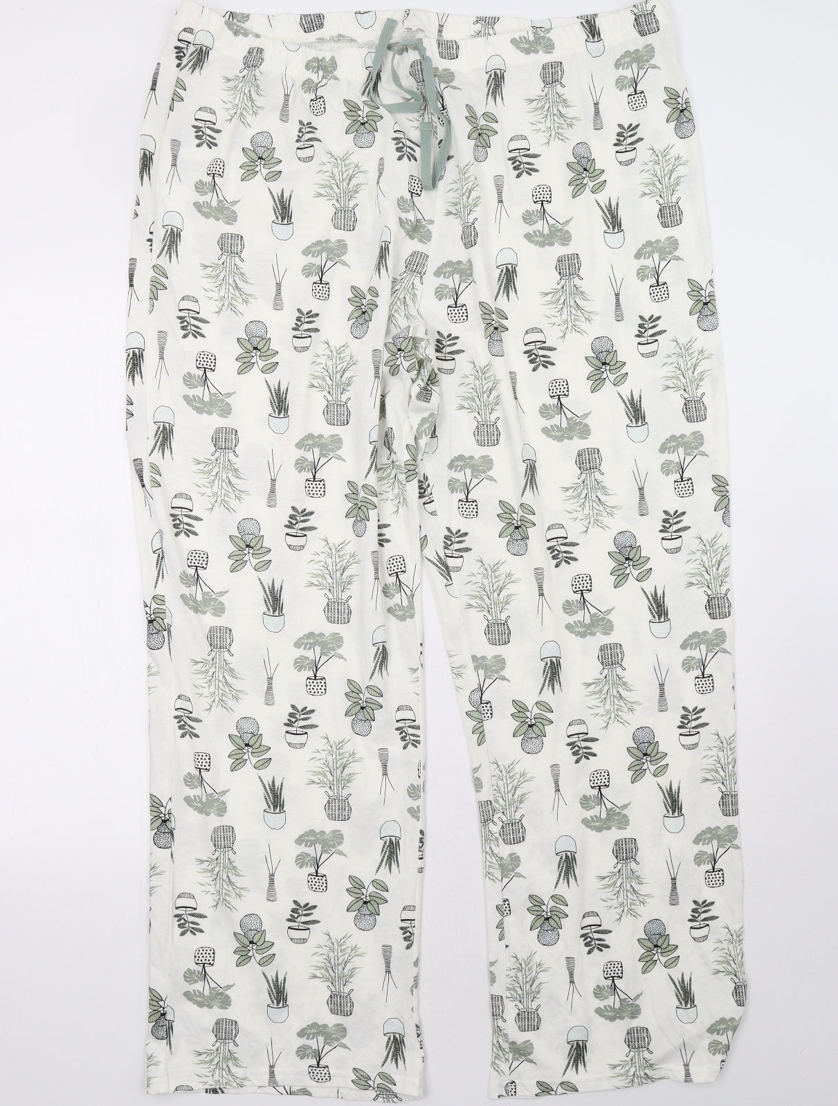 George Womens White Polka Dot   Pyjama Pants Size 22