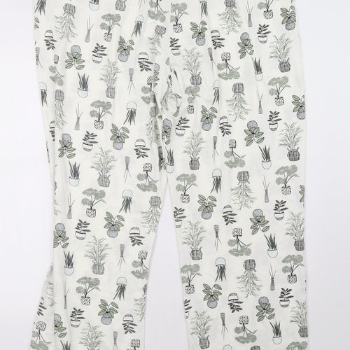 George Womens White Polka Dot   Pyjama Pants Size 22