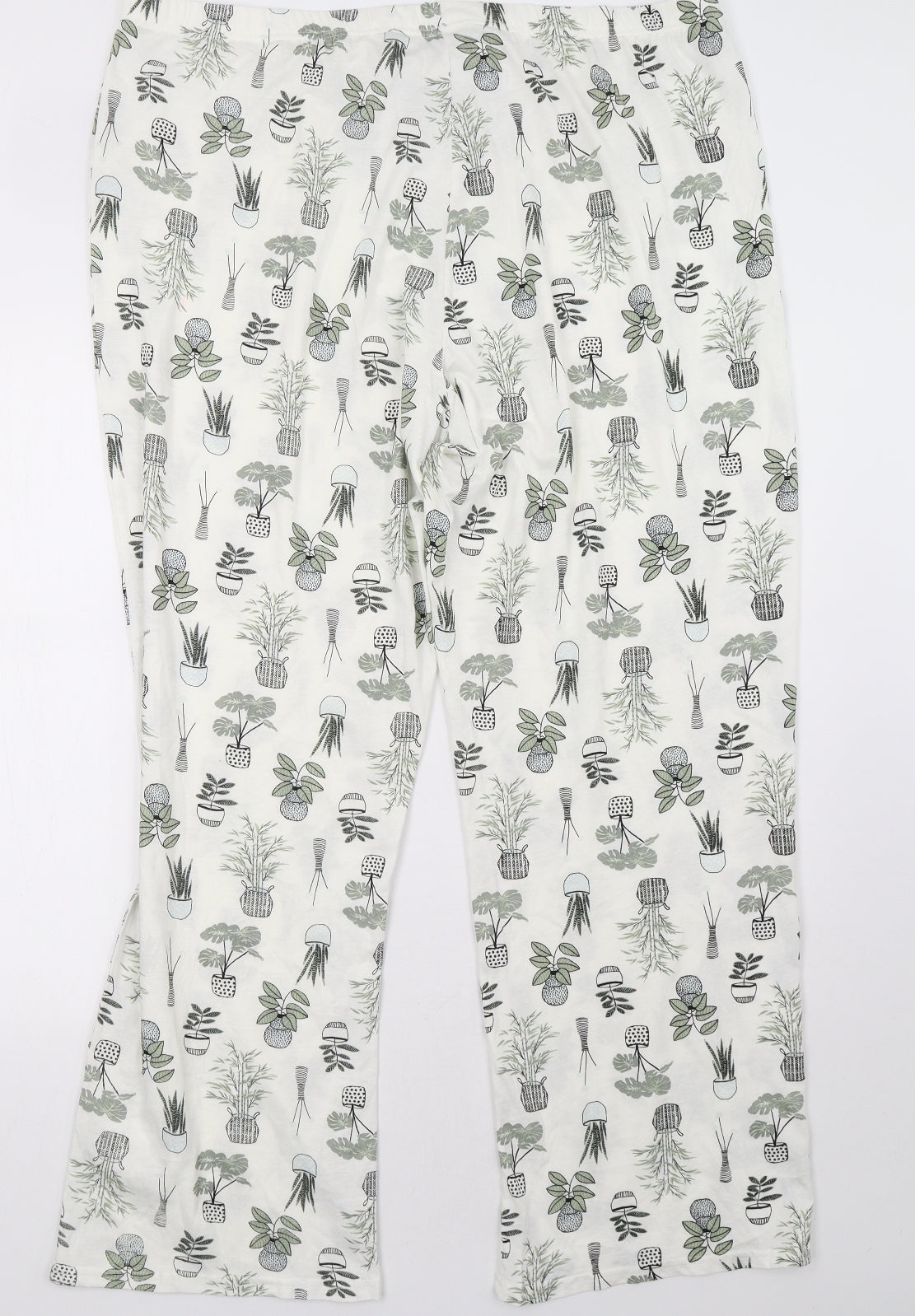 George Womens White Polka Dot   Pyjama Pants Size 22