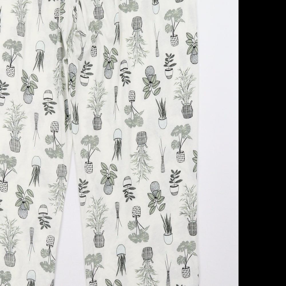 George Womens White Polka Dot   Pyjama Pants Size 22