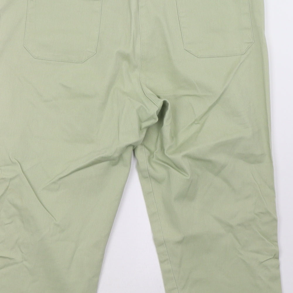 BM Womens Green   Cropped Trousers Size 16 L23 in