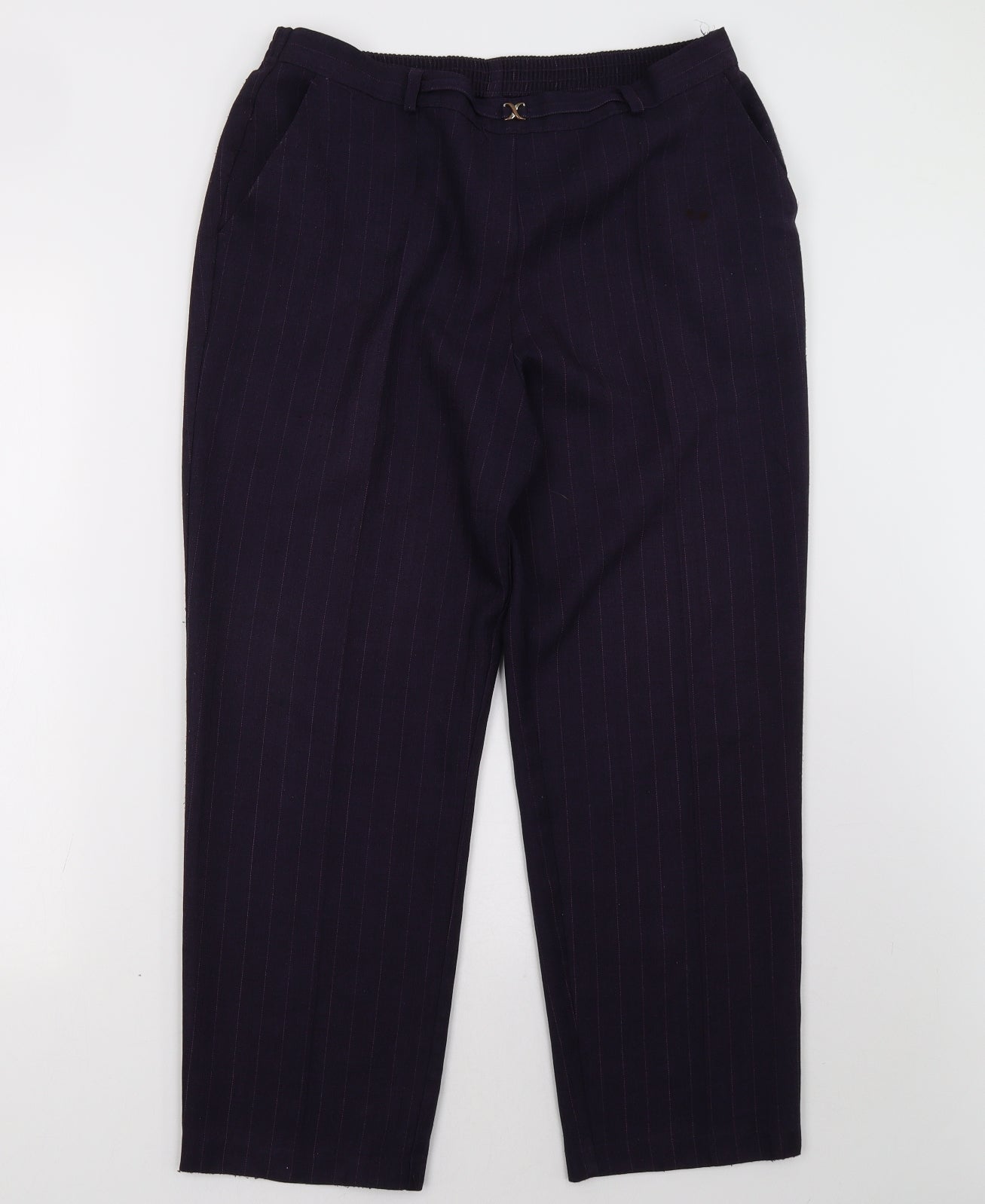 Marks and Spencer Womens Purple   Trousers  Size 16 L28 in