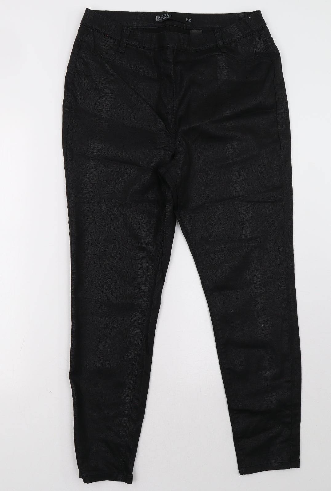 NEXT Womens Black   Jegging Trousers Size 16 L30 in