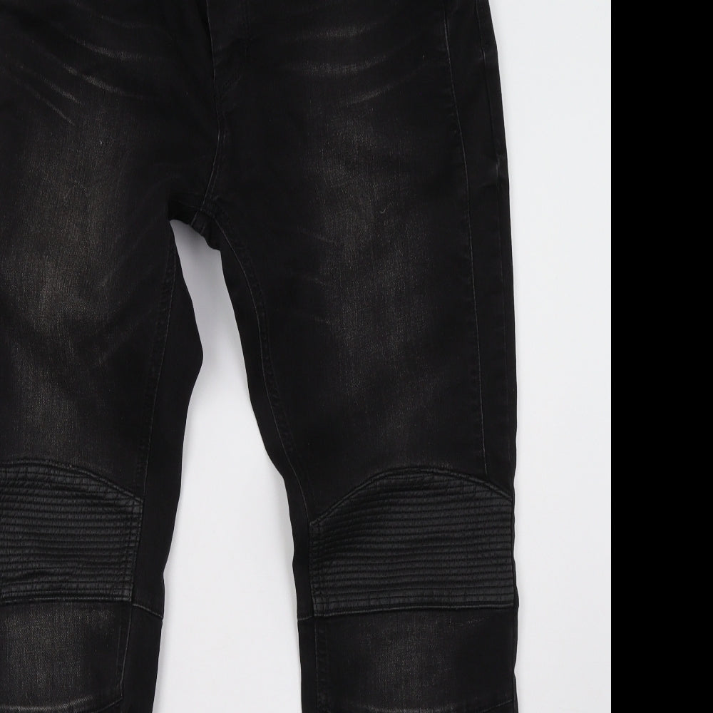 vendora Mens Black   Straight Jeans Size 38 L32 in