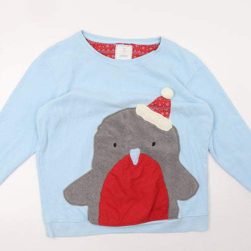 NEXT Mens Blue   Pullover Sweatshirt Size L  - Christmas