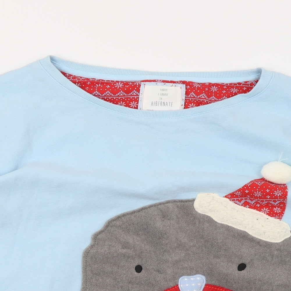 NEXT Mens Blue   Pullover Sweatshirt Size L  - Christmas