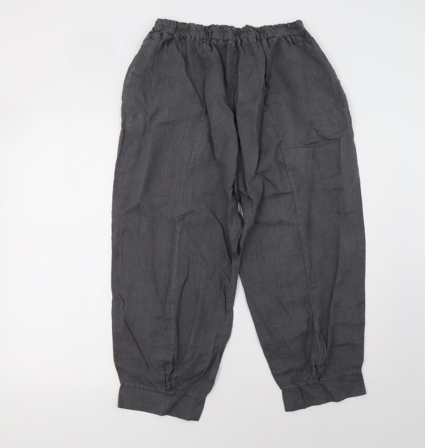 Preworn Womens Grey   Cropped Trousers Size 10 L25 in