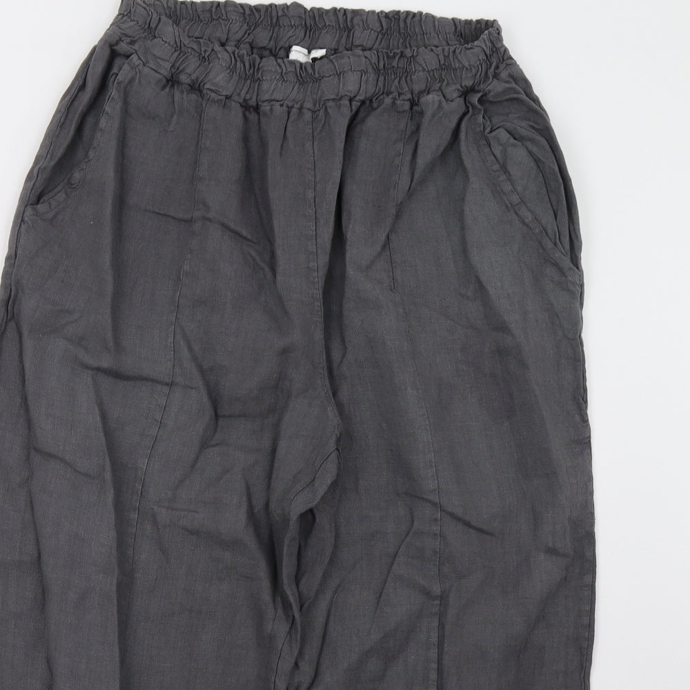 Preworn Womens Grey   Cropped Trousers Size 10 L25 in