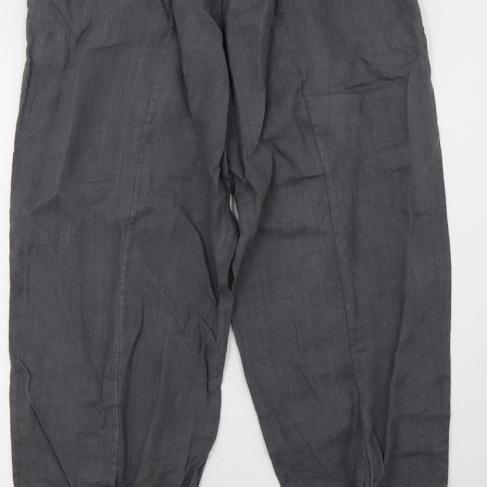 Preworn Womens Grey   Cropped Trousers Size 10 L25 in