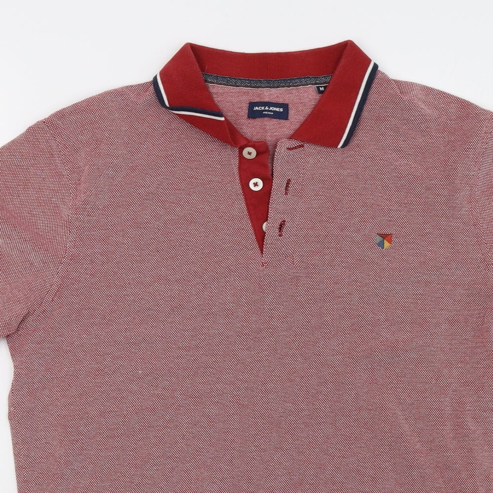 jack&jones Mens Red    Polo Size M