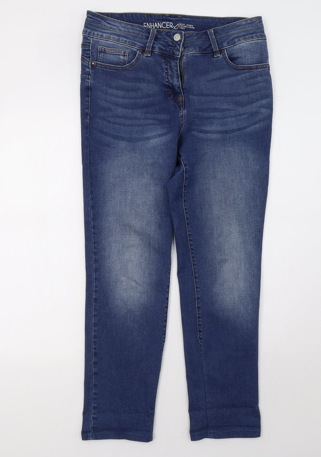 NEXT Womens Blue   Straight Jeans Size 14 L30 in