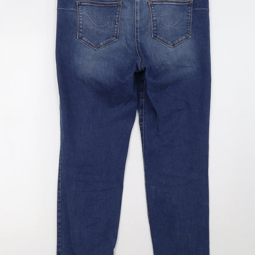 NEXT Womens Blue   Straight Jeans Size 14 L30 in