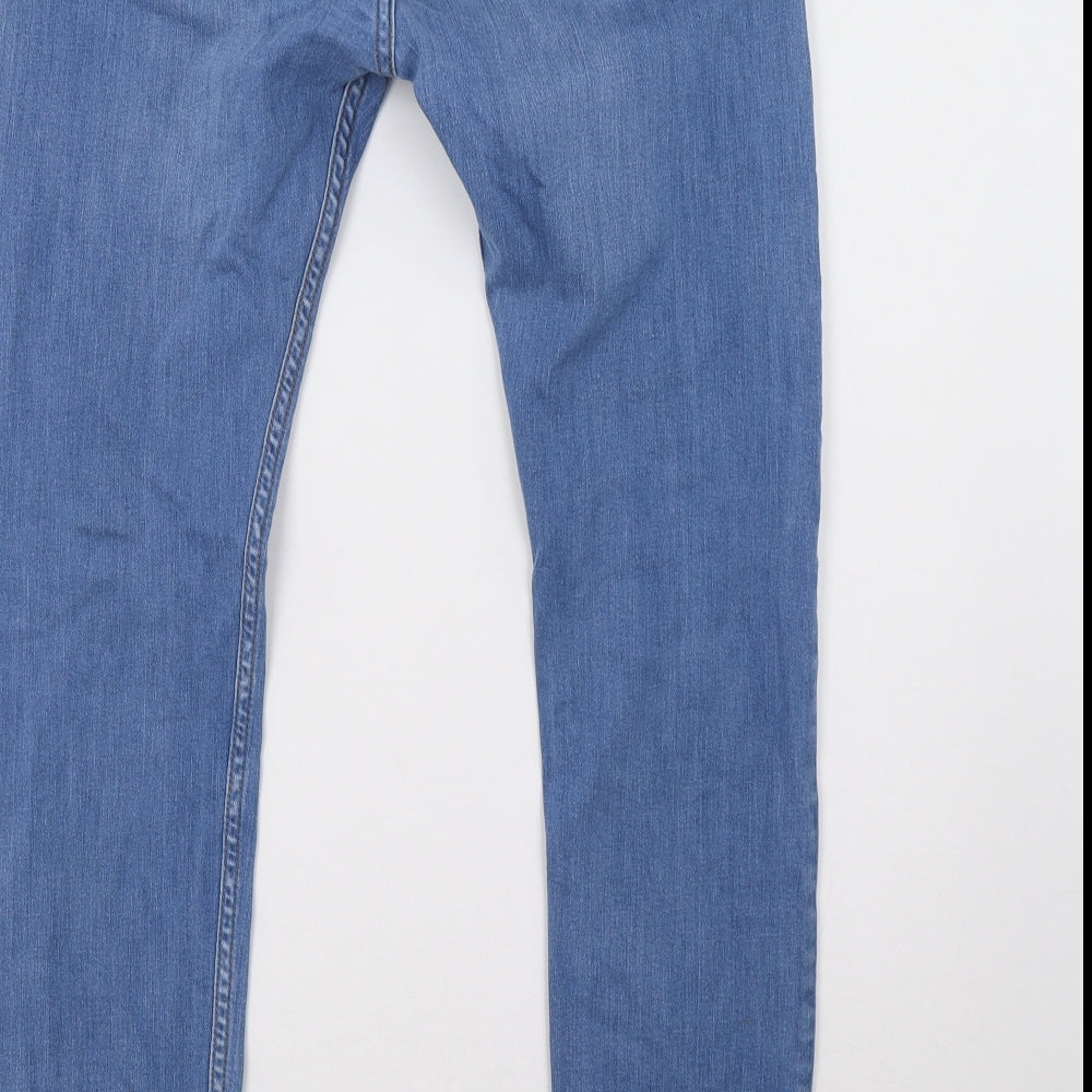 Topman Mens Blue   Straight Jeans Size 32 L32 in
