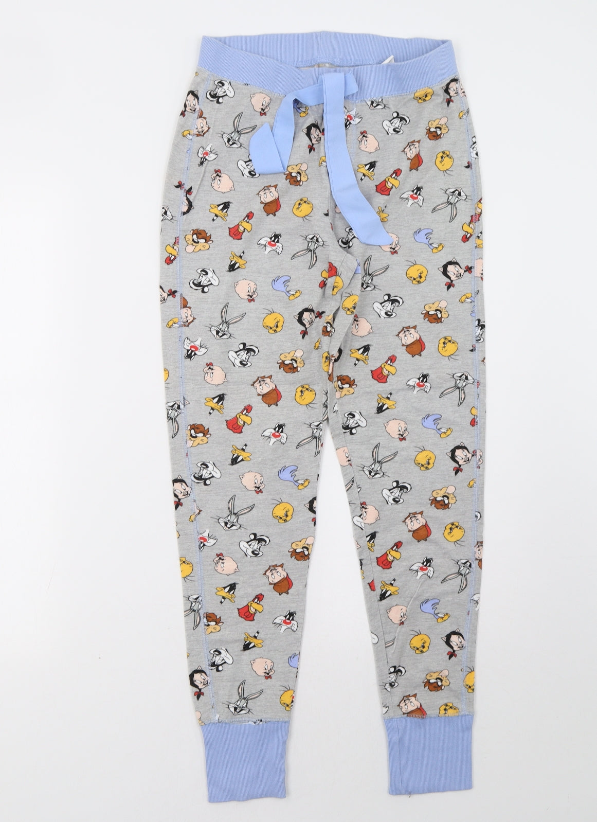 Primark Womens Grey Polka Dot   Pyjama Pants Size 12  - Looney tunes