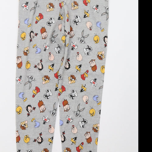 Primark Womens Grey Polka Dot   Pyjama Pants Size 12  - Looney tunes