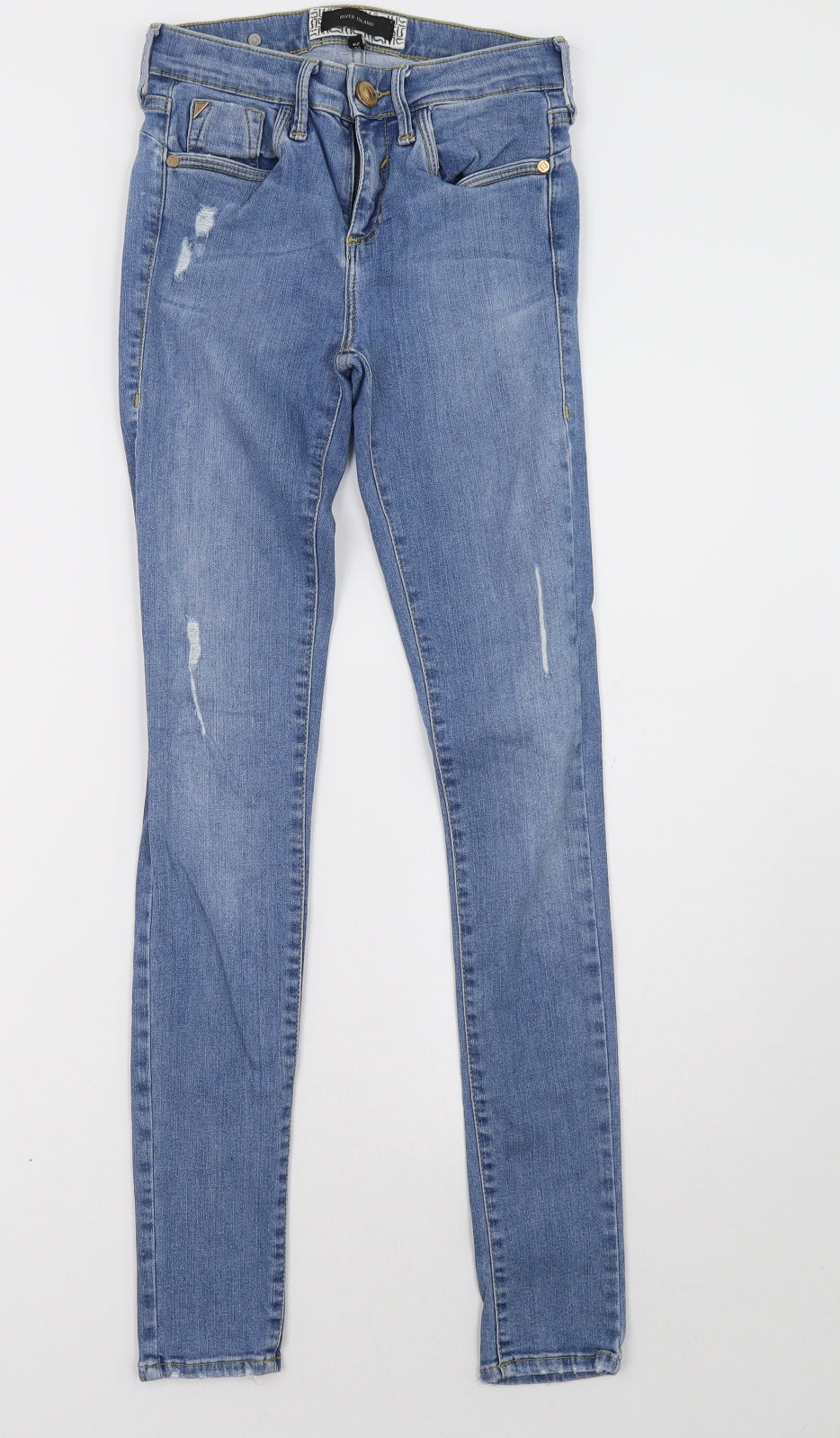 River Island Womens Blue   Skinny Jeans Size 6 L31 in