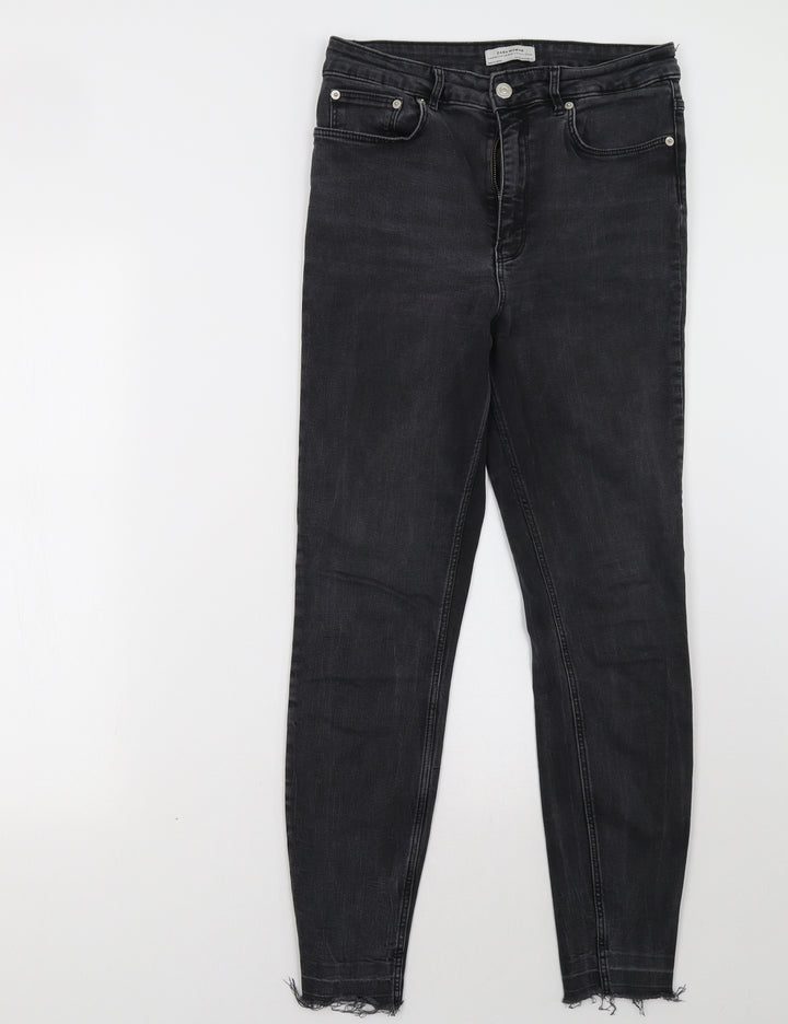 Zara Womens Black Skinny Jeans Size 8 L29 in