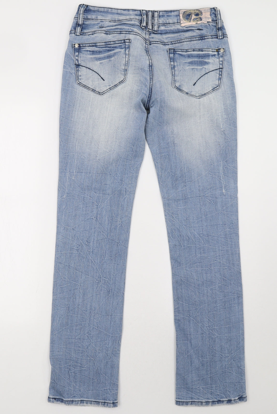 Crafted Womens Blue   Straight Jeans Size 12 L32 in