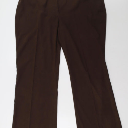 evie Womens Brown   Trousers  Size 20 L34 in
