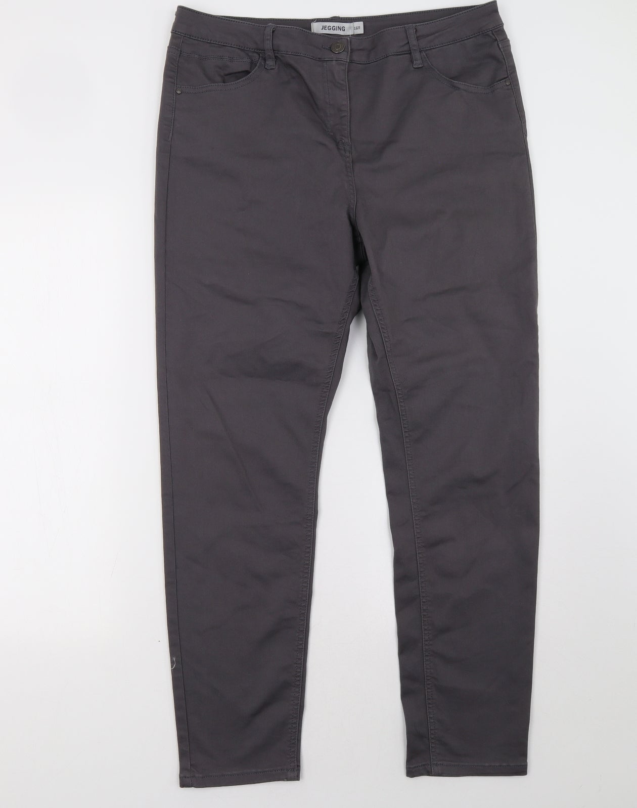Debenhams Womens Grey   Jegging Trousers Size 16 L32 in