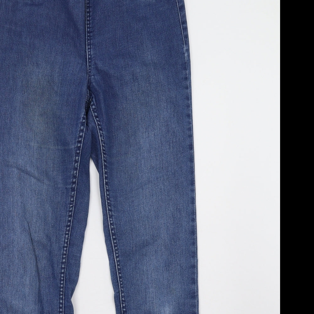 H&M Womens Blue   Jegging Trousers Size 10 L32 in