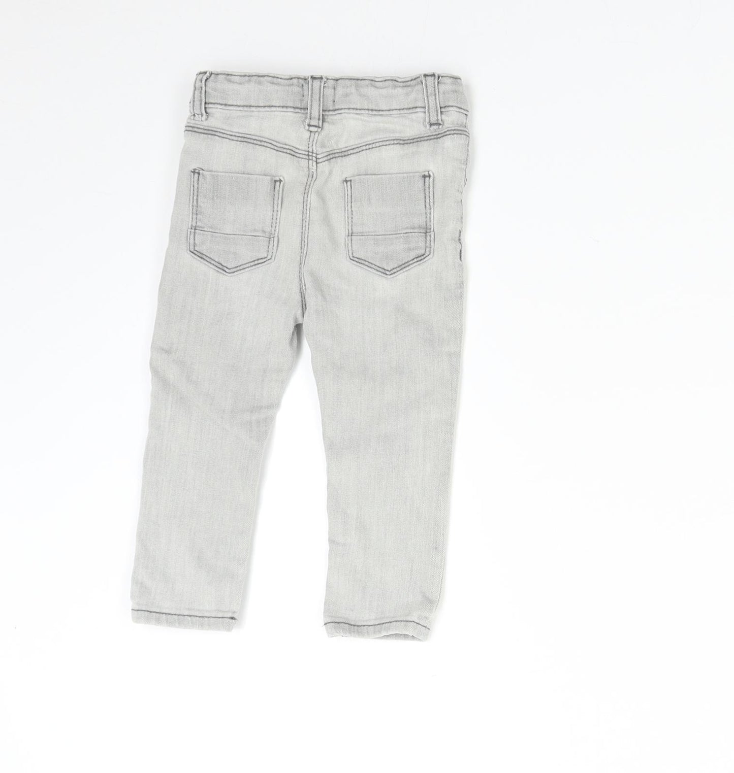 River Island Mini Baby Grey  Denim  Jeans Size 18-24 Months