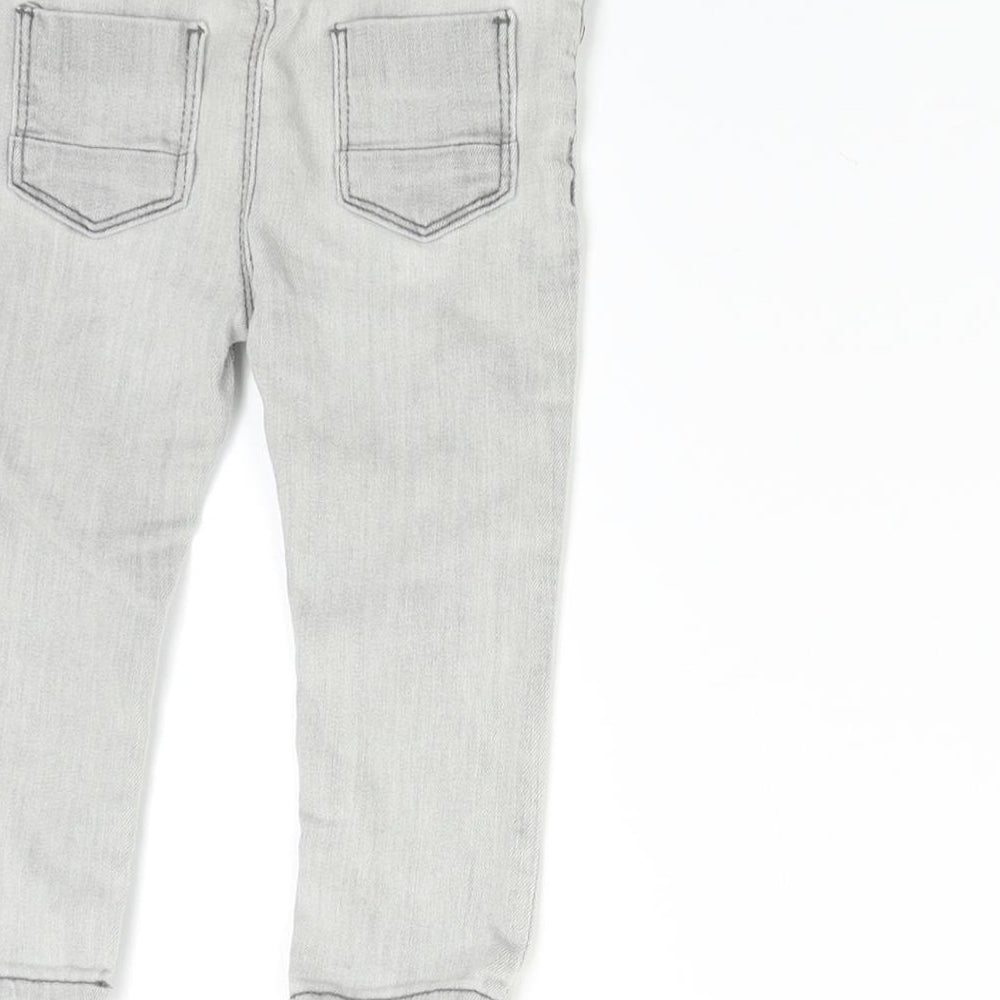 River Island Mini Baby Grey  Denim  Jeans Size 18-24 Months
