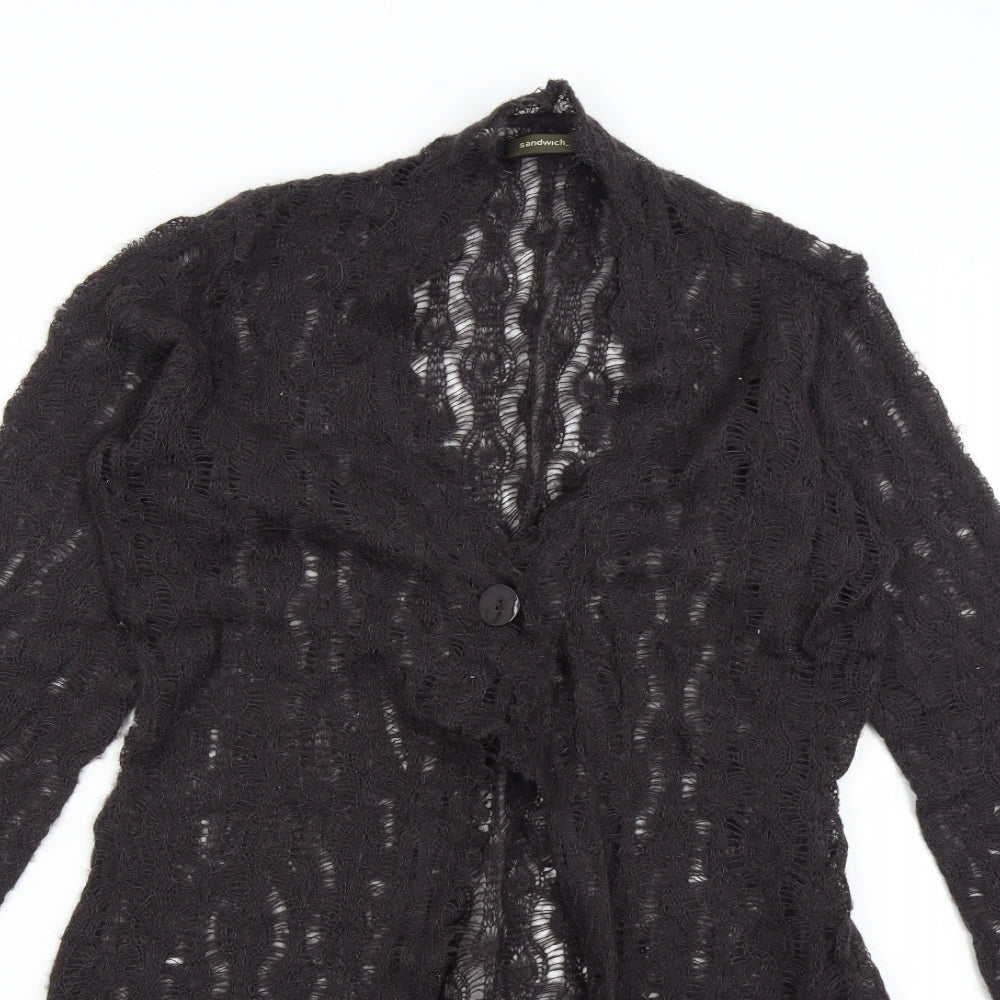 Sandwich Womens Brown  Knit Cardigan Jumper Size M