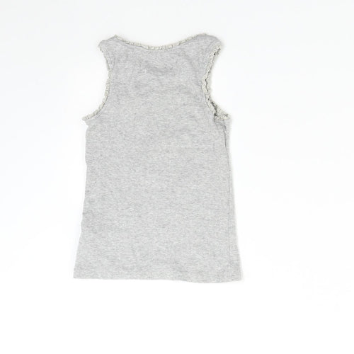 NEXT Girls Grey   Basic T-Shirt Size 4 Years