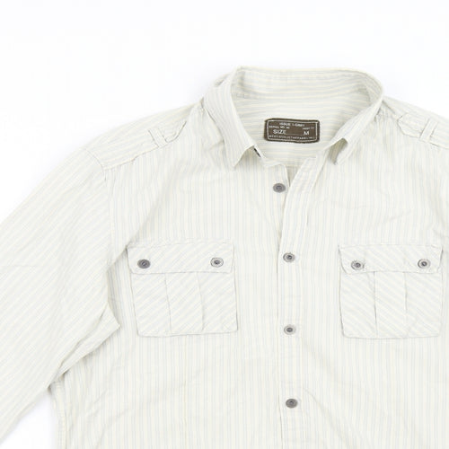 NEXT Mens Multicoloured Striped   Button-Up Size M