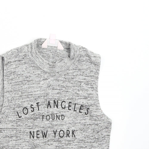 Miss Selfridge Womens Grey   Basic Tank Size 6