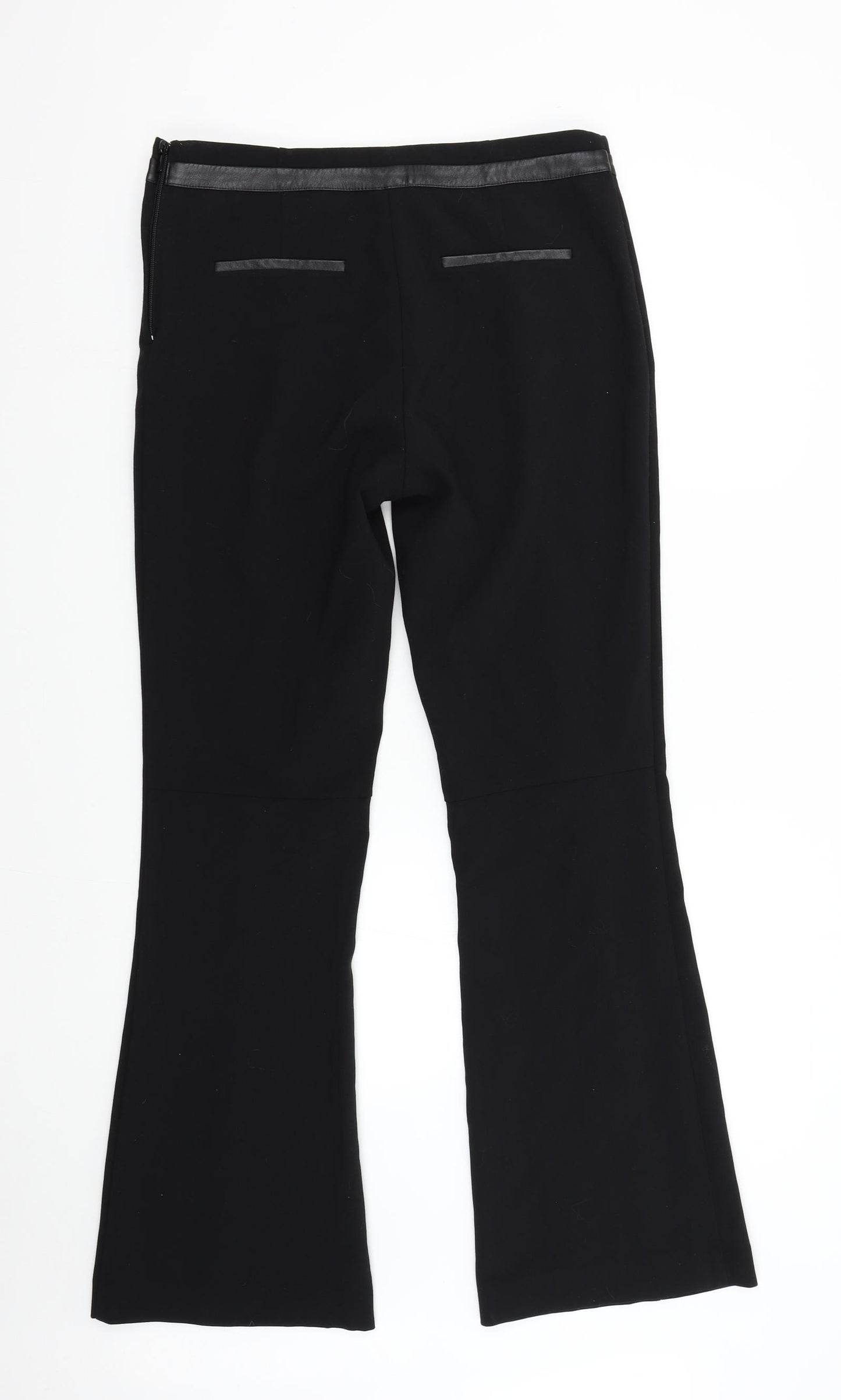 H&M Womens Black   Trousers  Size 12 L31 in