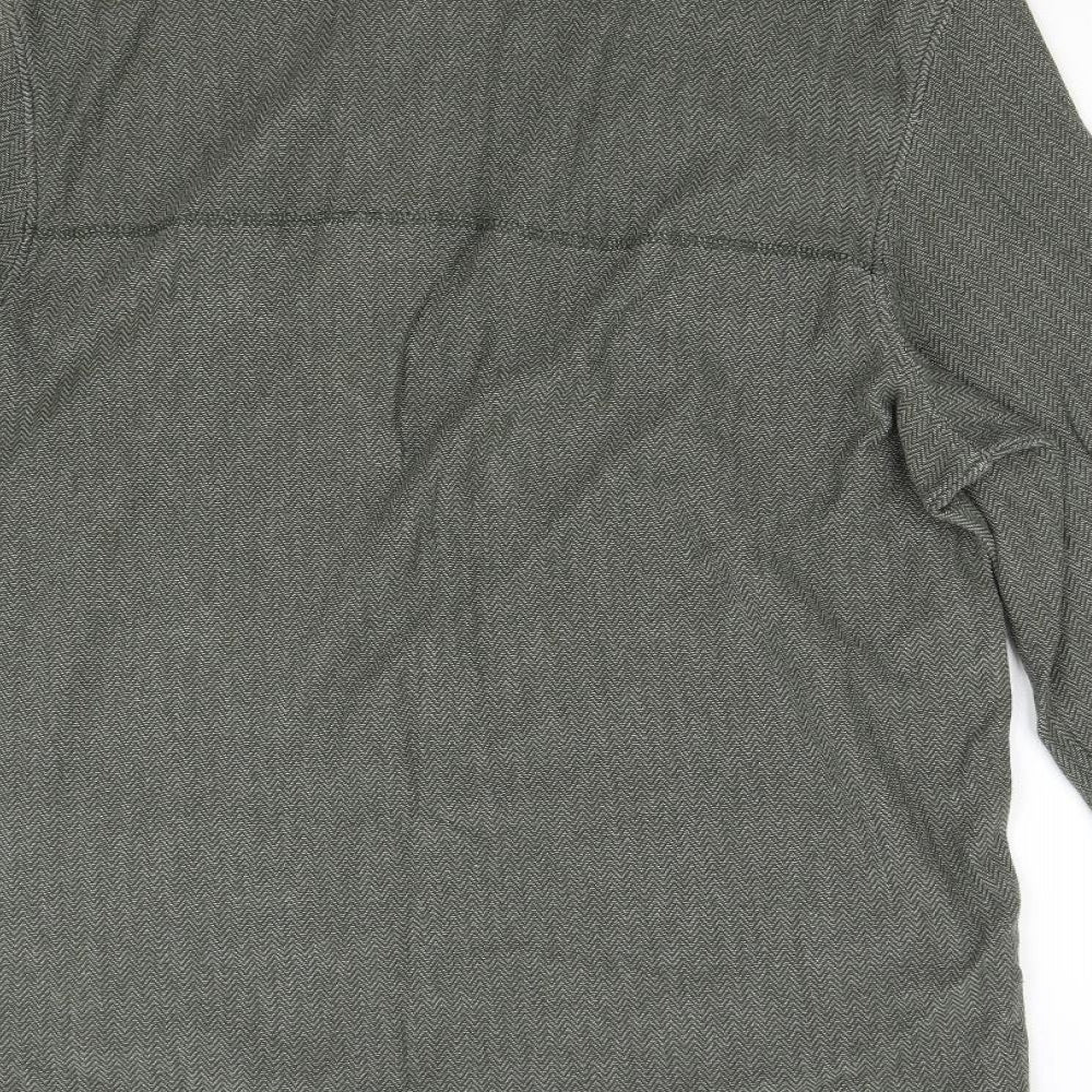 Regatta Mens Green   Henley Sweatshirt Size 2XL