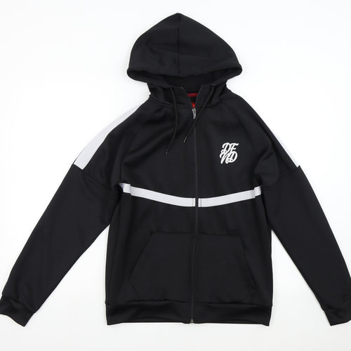 DFND Mens Black   Full Zip Hoodie Size M