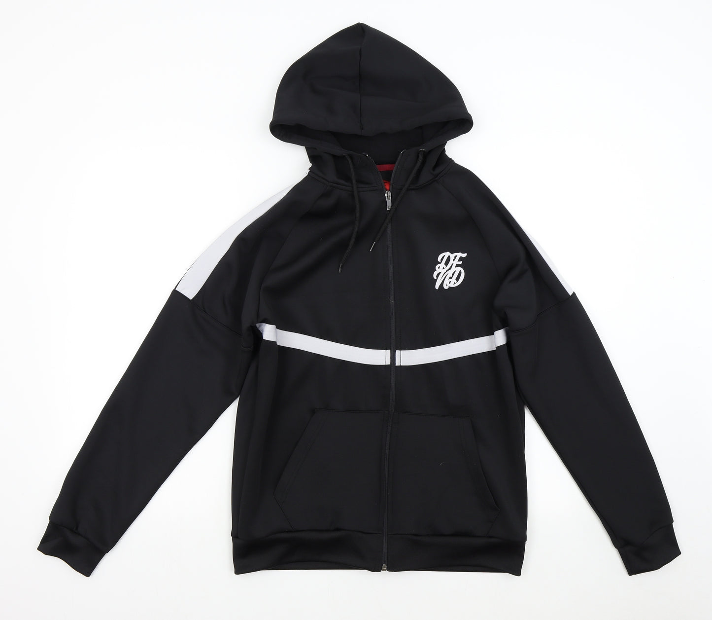 DFND Mens Black   Full Zip Hoodie Size M