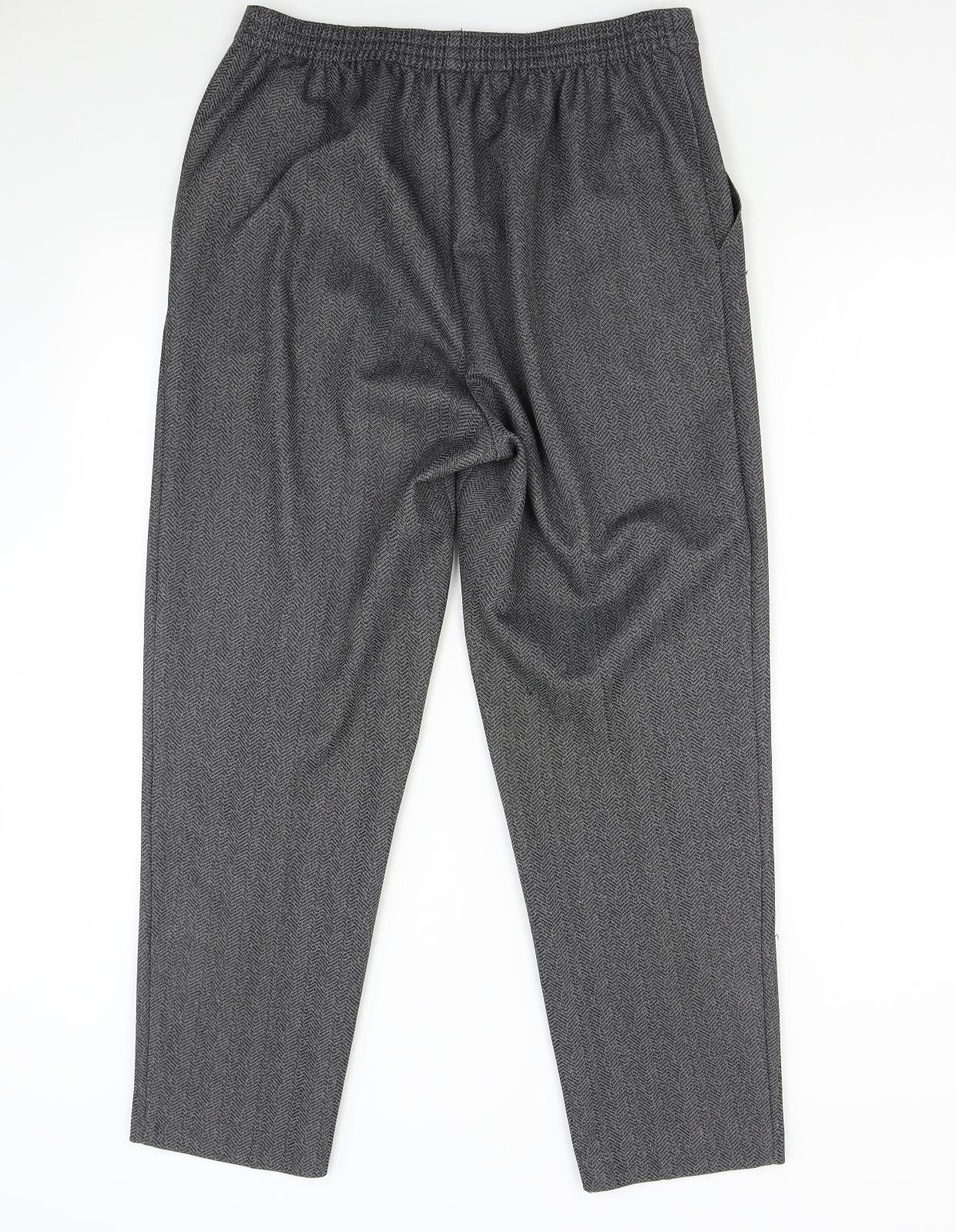 M&S Womens Grey   Trousers  Size 16 L27 in