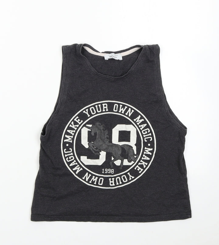 New Look 915 Girls Grey   Basic Tank Size S