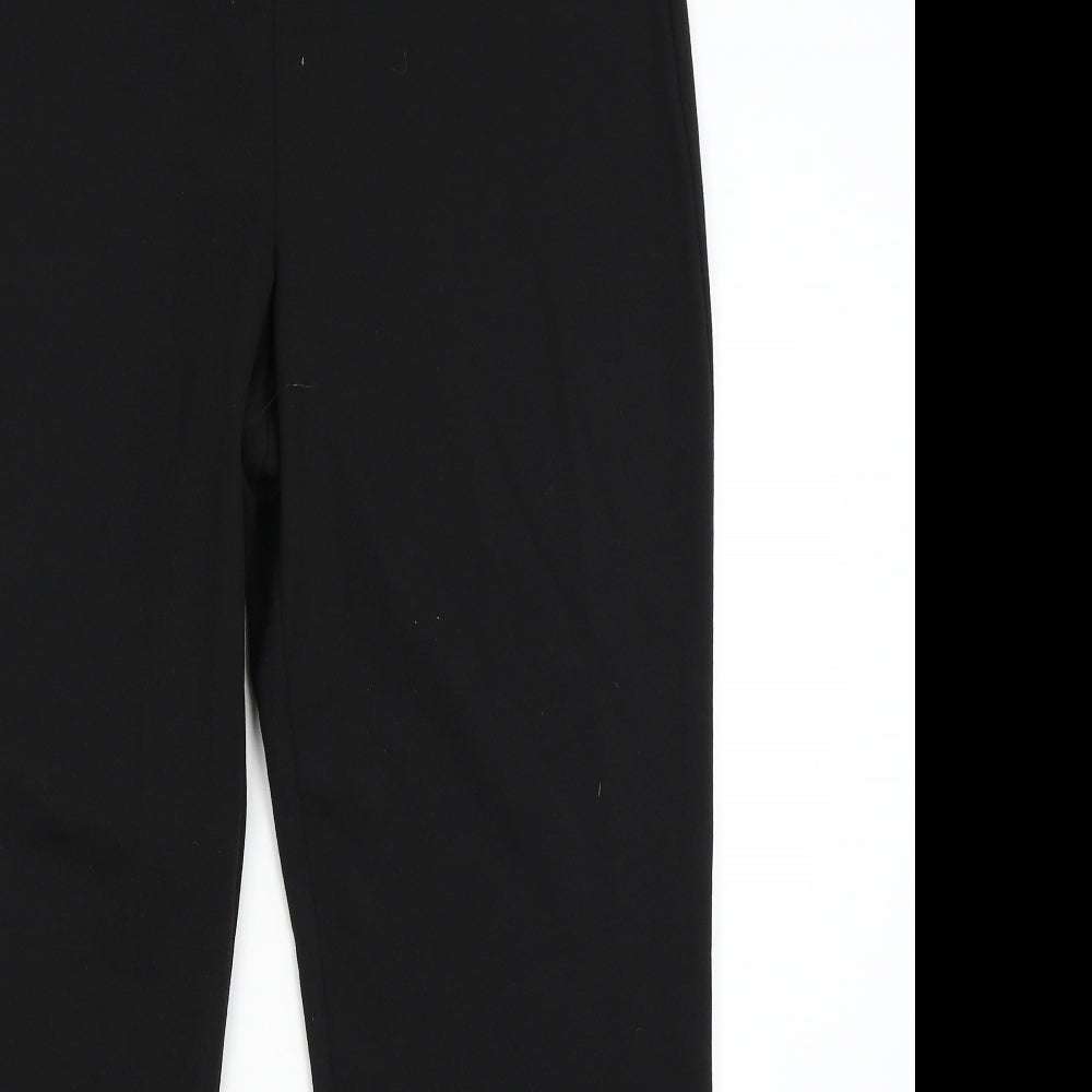 M&S Womens Black   Trousers  Size 16 L28 in