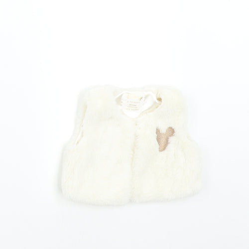Primark Baby Ivory   Gilet Waistcoat Size 6-9 Months  - Disney