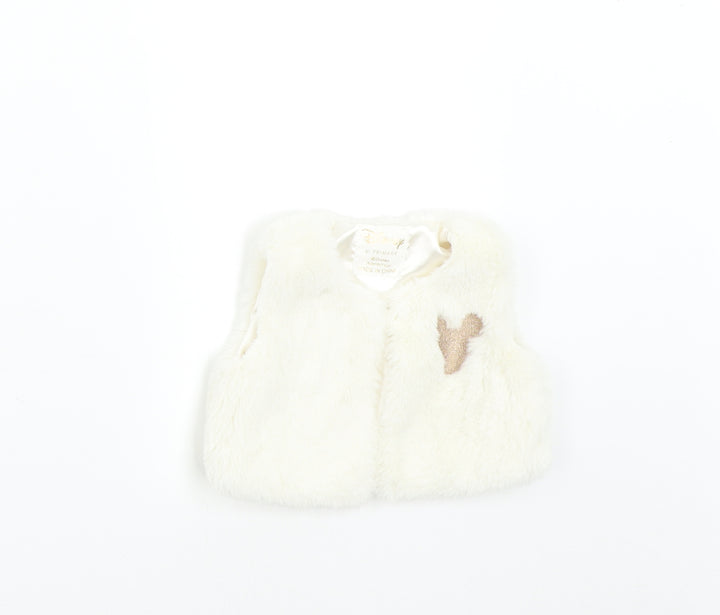 Primark Baby Ivory   Gilet Waistcoat Size 6-9 Months  - Disney