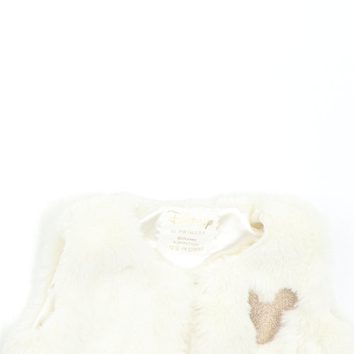 Primark Baby Ivory   Gilet Waistcoat Size 6-9 Months  - Disney