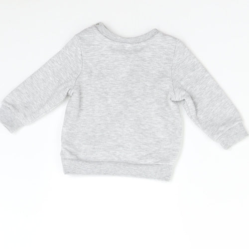 Primark Baby Grey   Pullover Jumper Size 6-9 Months  - Star