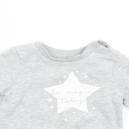Primark Baby Grey   Pullover Jumper Size 6-9 Months  - Star